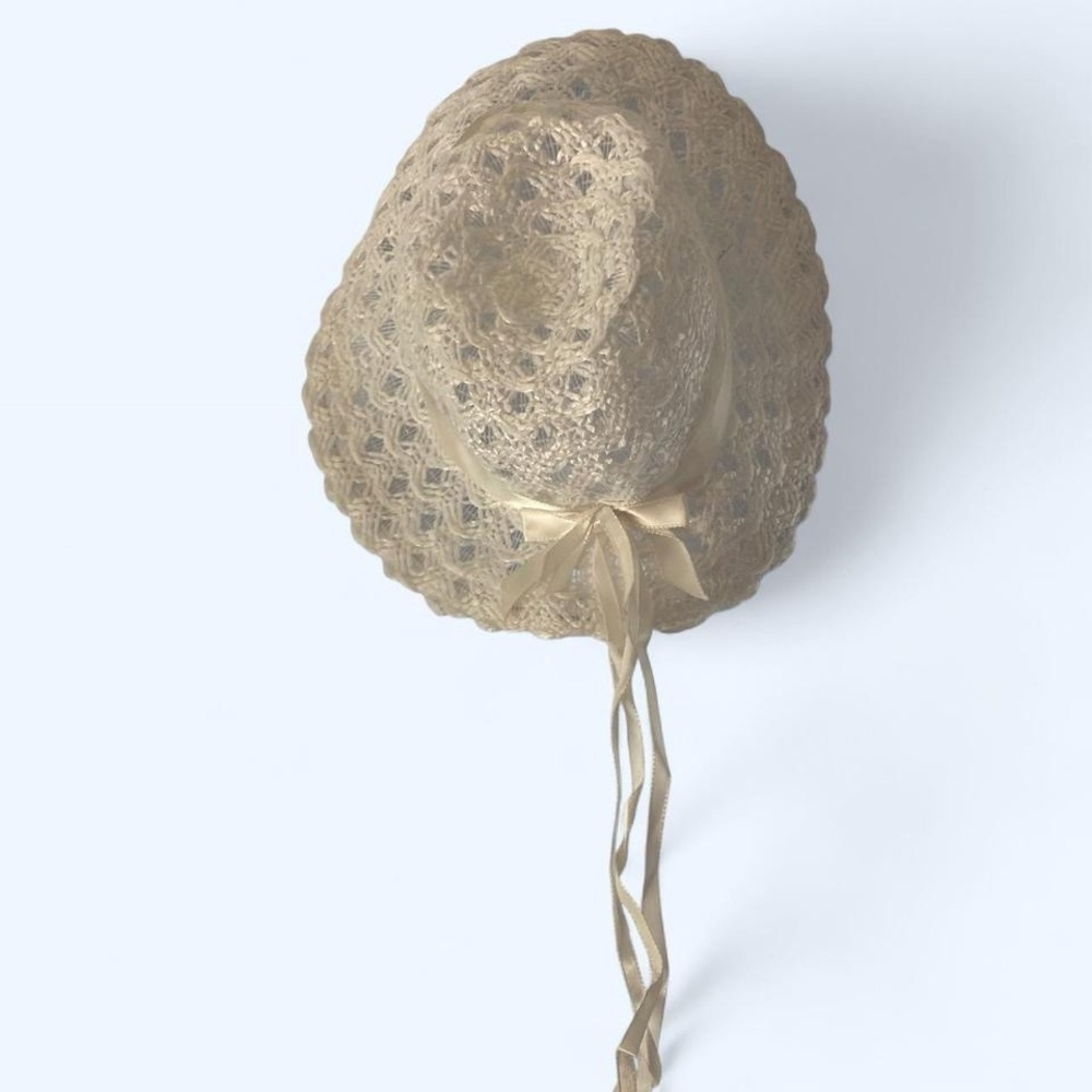 Elegant Lace Sun Hat with Ribbon